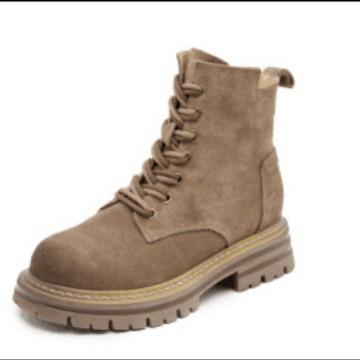 Leather Heightening Martin Boots Women's 2026 Spring and Summer New Retro British Style Fashion Casual Short Boots Platform Boots