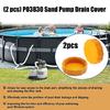 Lemon PVC Sand Fan Drain Canopies 2 Pack Permanent Outdoor Use Stream Optimization Pool Maintenance