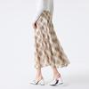FivePlus Retro Karriertes A-Linien-Kleid