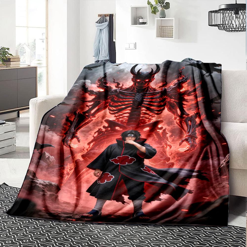 Naruto Blanket Comfortable Great for Sofa Bed Livingroom Four Seasons Universal Modern Gifts For Family Or Friends