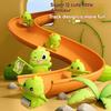 Hot New Dinosaur Stair Climbing Flashing Lights And Music Roller Coaster Track Toy Parent Child Interactive Escalator Toys