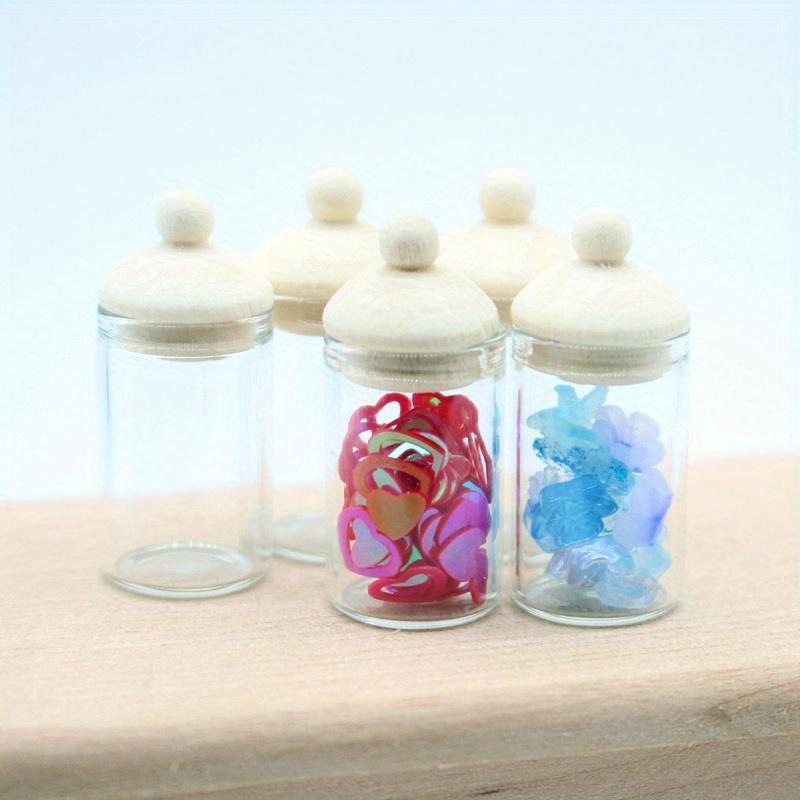 4Pcs 1/12 Scale Miniature Glass Bottles Ornament - DIY Miniature Kitchen/Living Room Scene Decoration - Perfect Gift
