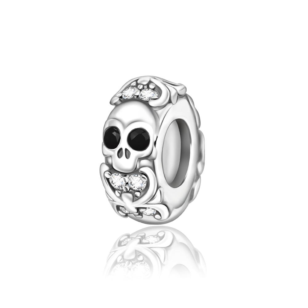 Horrible Copper Metal Halloween Skull Pumpkin Witch Ghost Charm Bead Component Compatible With Do It Yourself Bracelet High Quality Fine Jewelry