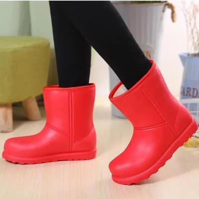 New Women's Snow Boots Female Warm Plush Naked Boots Water Proof Womens Boots Winter Solid EVA Working Boot Botines Para Mujeres