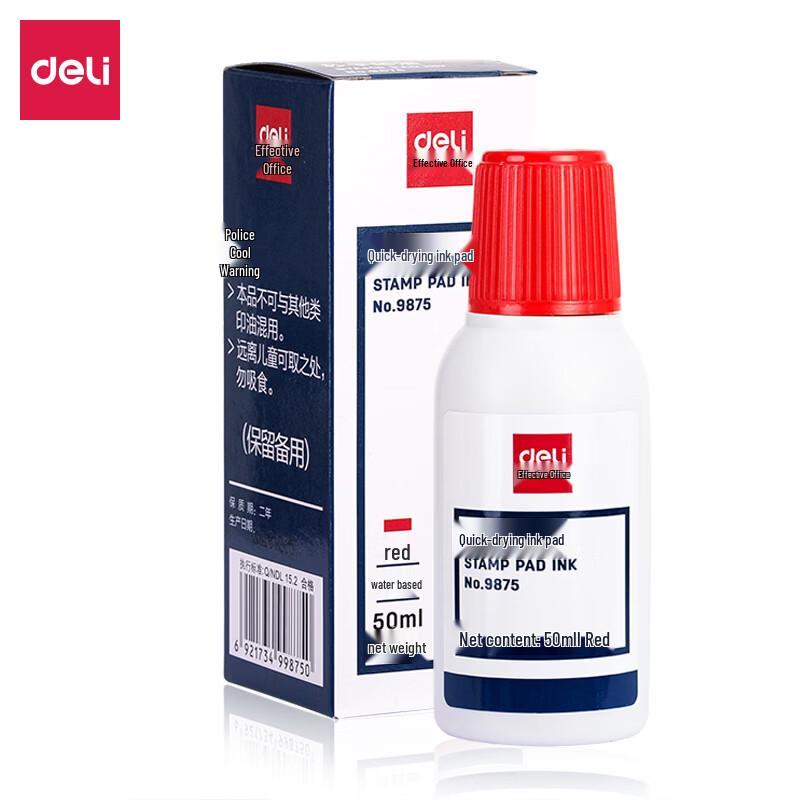 Deli 50ml Quick-Dry Ink Refill
