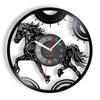 Galloping Horses Wall Art Interior Design Wall Clock Vinyl Record Clock Home Decor Mustang Wild Horse In The Wind Horse Gift