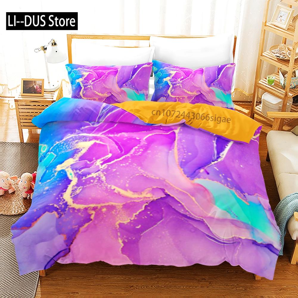Texture Bedding Set Single Twin Full Queen King Size All-match Bed Set Aldult Kid Bedroom Duvetcover Sets 3D Anime 013