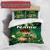 3pcs Duvet Cover Set (1*Duvet Cover + 2*Pillowcase, Without Core), Custom Name Ben 10 Cartoon Pattern Bedding Set, Home Bedroom Decor Gift