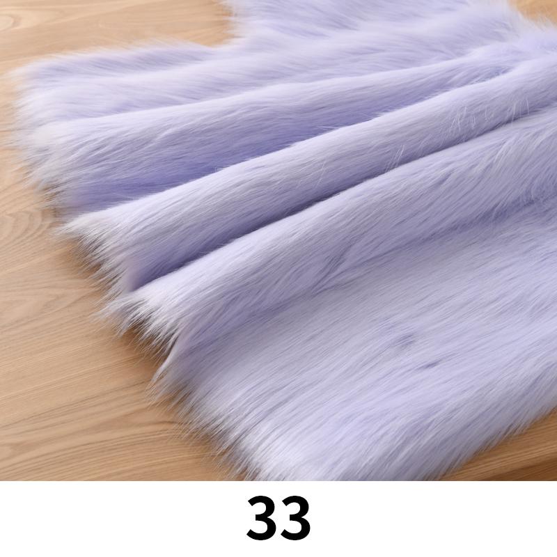 100*170cm Imitation Fox Fur Fabric 5cm Long Artificial Fur Plush Fabric For Diy Carpet Jewelry Phone Counter Cover Photo Props