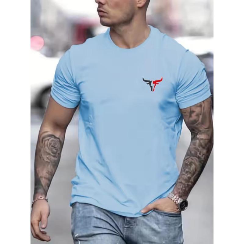 

Мужская летняя повседневная свободная футболка с 3D-принтом, круглым вырезом и короткими рукавами, мужской оверсайз топ 6XL 6XL