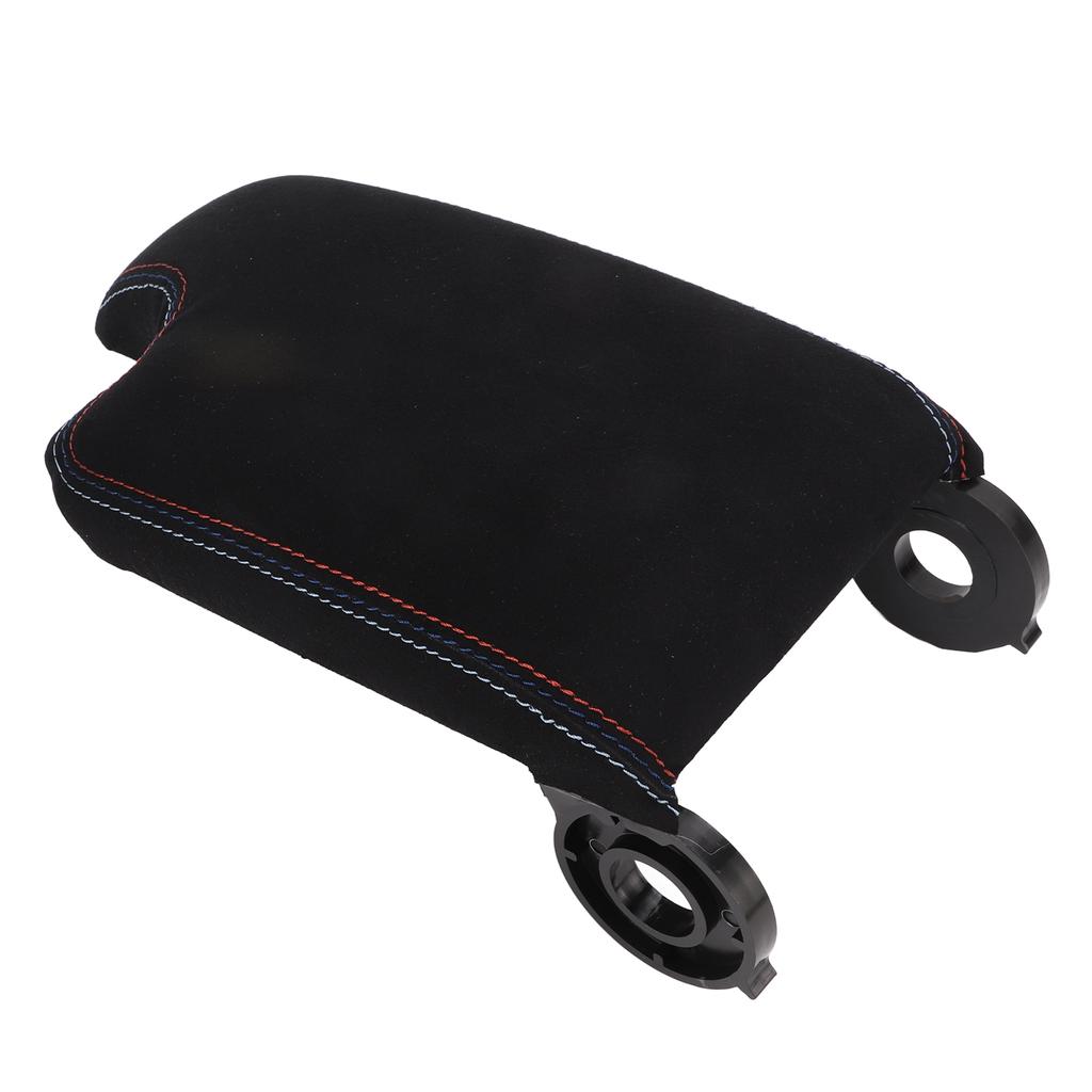 Tricolor Stitched Center Console Cover Armrest Box Lid Protector 8K0 864 207 A Replacement for E46 Model 1999‑2004