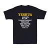 Yeshua Hebrew Jesus The Way Truth Life Christian Faith Vintage Men's T-Shirt