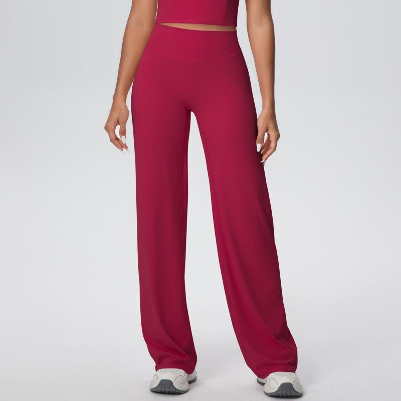 Naked tight yoga pants high waist hip lift straight pants loose and thin outdoor sports running fitness trousers