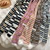 Collocation Clothing Accessories Y2K Striped Scarf Y2K Style Knitted Shawl  Winter