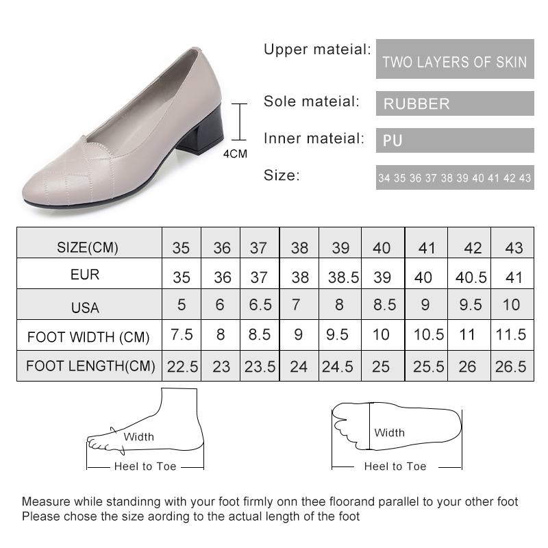 Fashion AIYUQI Office Shoes Women 2025 New Genuine Leather Shallow Mouth Women Spring Shoes Mid-heel Middle-aged Mother Shoes Women