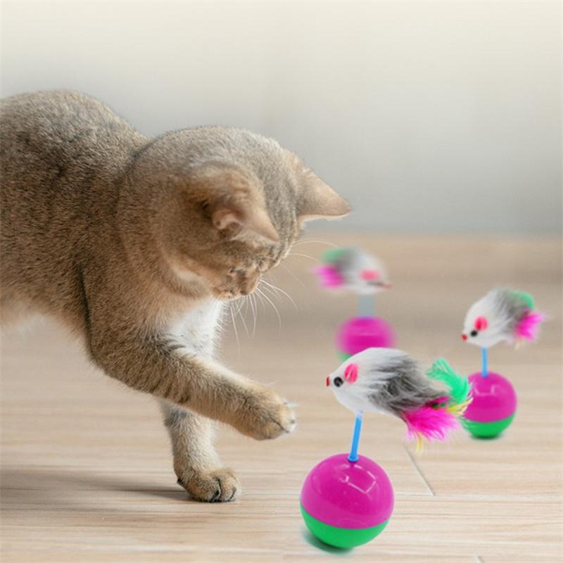 Tumbler Maus Katzenspielzeug Haustierspielzeug Roly Poly Spielzeug