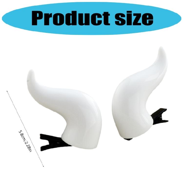 Devil Horn Hair Clip Halloween Party Dressingup Side Clip Costume Props Headwear