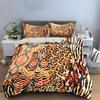 Leopard and Zebra Animal Print Bedding Duvet Cover Set Duvet Cover Pillowcases  (1*Duvet Cover 2*Pillowcases, without duvet insert)
