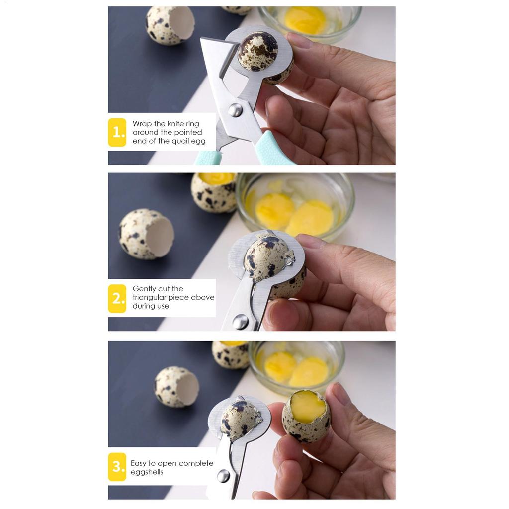 Vaktel Öppen Spricka Liten Äggskal Saxklipp Fågel Äggskal Separator Cigarrskärare Öppnare Verktyg Klippare Knäckare Blad Sax