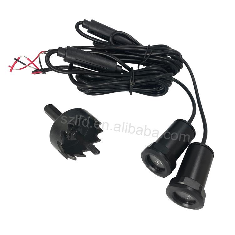 High-Power All-Metal Door Welcome Light for Cars and Motorcycles, 20-40 cm Projection Focal Length