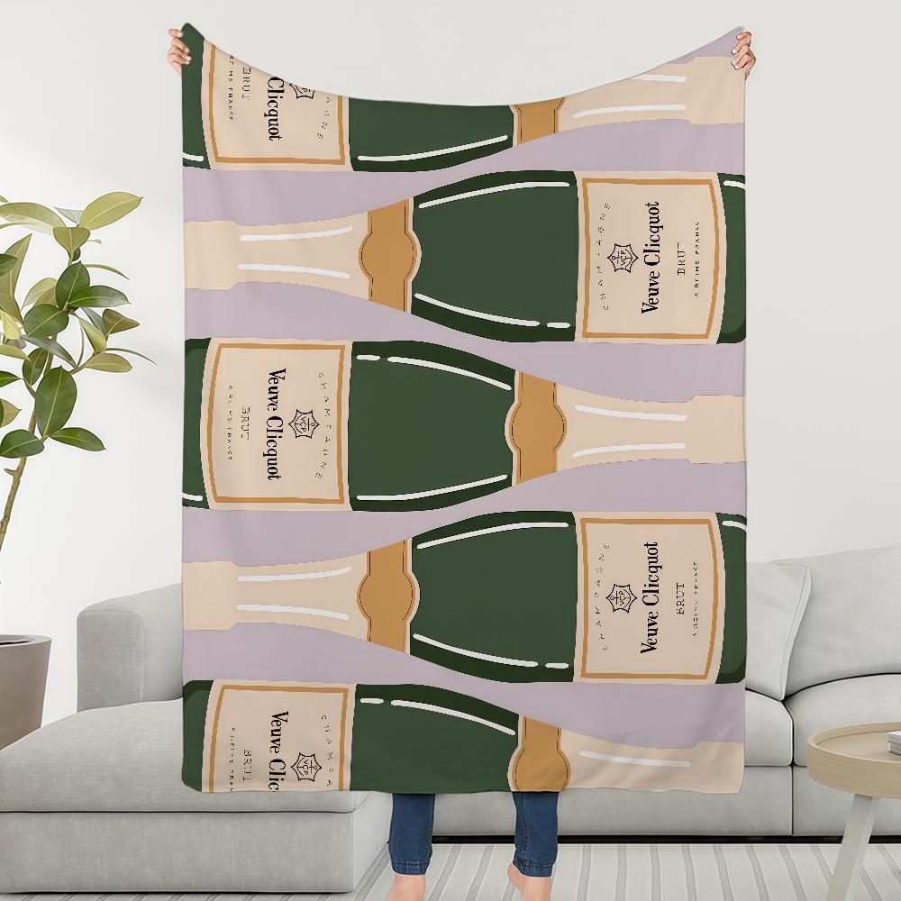 

Blanket Throw Super C-ClicquotS-ES Cosy Plush V-VeuveS-ES Living Room Logo Sofa Couch Childish Birthday Gifts 75cmx90cm