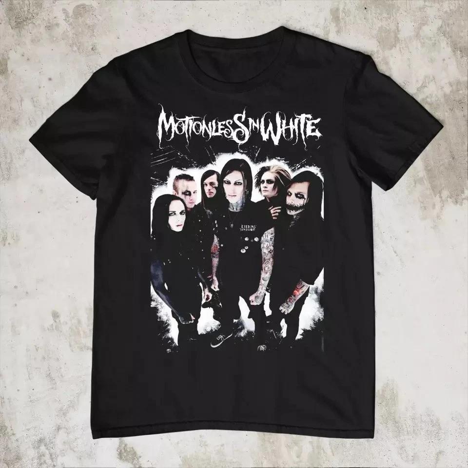 New Motionless in White Band Short Sleeve Black All Size Shirt Unisex T-Shirt