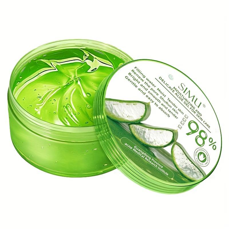 Aloe Vera Gel 300 g Feuchtigkeitsspendendes, beruhigendes Gel. Feuchtigkeitsspendende Creme zur Verjüngung des Gesichts für Männer und Frauen.