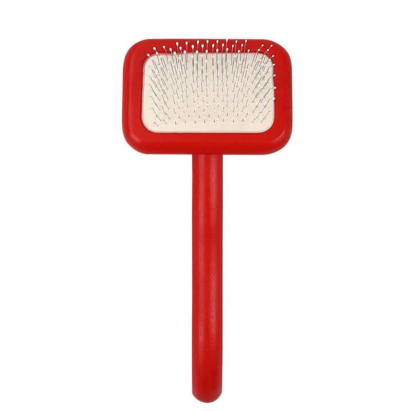 Pet Comb, Teddy Dog and Cat Hair Brush - Remove Loose Hair, Untangle Knots, Make Hair Fluffy, Red Needle Comb