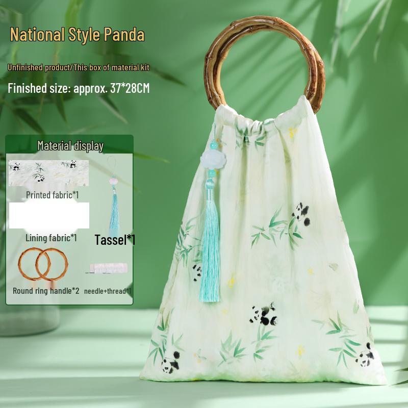 Bamboo Joint Bag DIY Kit: Handmade Chinese-Style Heritage Bag for Team Building and Salon Events