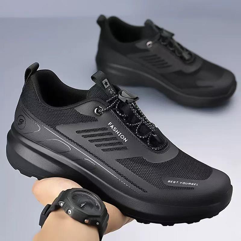 Herrenschuhe neue Mode Freizeitschuhe Herren Sportschuhe einfach atmungsaktiv leicht Outdoor Reise Ein-Pedal Laufschuhe