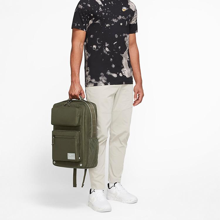 Nike Fabric Backpack Regular Men's Army Green Lightweight Casual CK2668-325