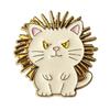 Yousheng Enamel Animal Pin, Cartoon Cat Dog Panda Lion Design Brooch, Scratch-Resistant Lapel Badge Small Accessories for Jackets Bags Hats