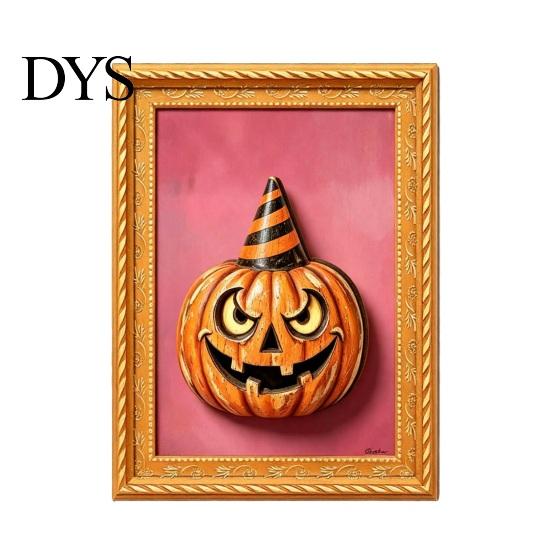 Waterproof Fridge Magnets Halloween Pumpkin Frame Refrigerator Magnet, Vintage Ghost Durable Magnetic Decor Whiteboard Decorative Magnet for