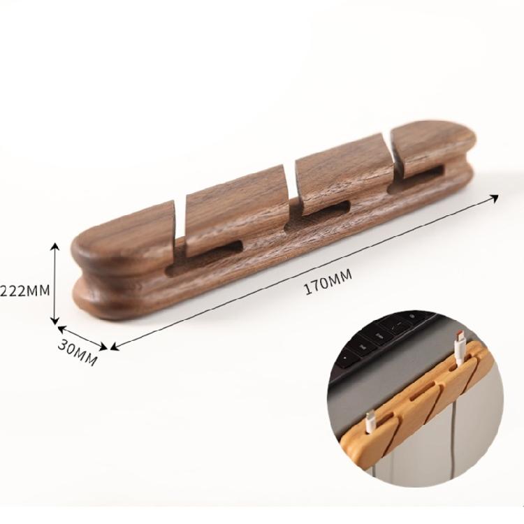 Wood Cable Management Clips Adhesive MultiSlot Organizers for Desk Home Office Auto Slimly Cable Organizers Wire Holders