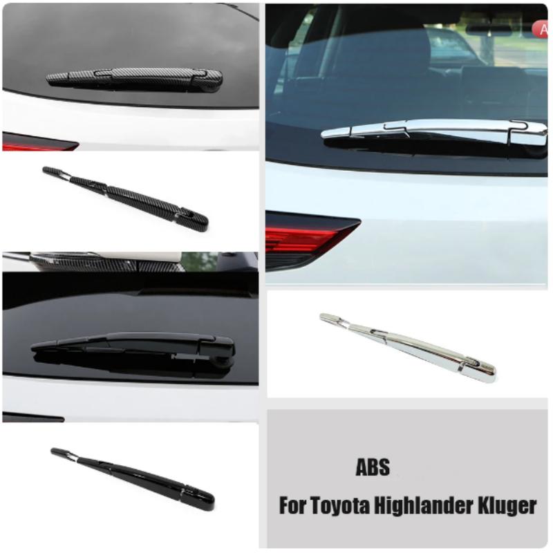 3d Sticker Rear Wipers Trim For Toyota Highlander Kluger -2024chrome Back Windshield Wiper Car Parts Decoration