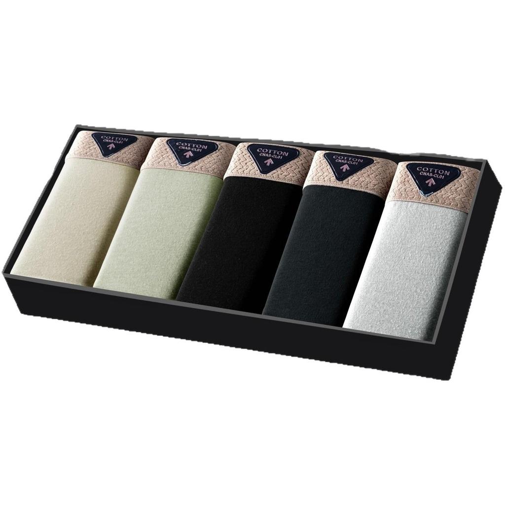 Men's 10A Antibacterial Cotton Boxer Briefs - Mid-Rise, Breathable Square Leg Underwear, Youthful Trend Shorts, Plus Size Available.