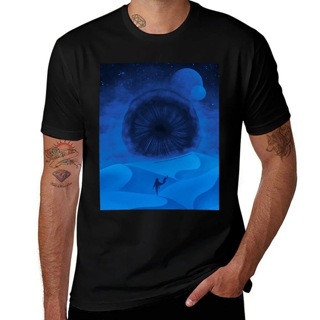 The Great Shai-Hulud  Blue Moons T-Shirt Worker Basic Short Sleeve Tee