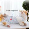 Costume de récupération pour chat, tenue de soins de stérilisation à rayures pour animal de compagnie, vêtements de récupération Anti-léchage après chirurgie pour chats, combinaison gilet pour chiot