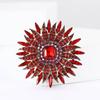Fancy Design Fashion Fashion Maple Brooch Female Super Flash Rhinestone Leaf Pin Suit Coat Corsage Accessories
