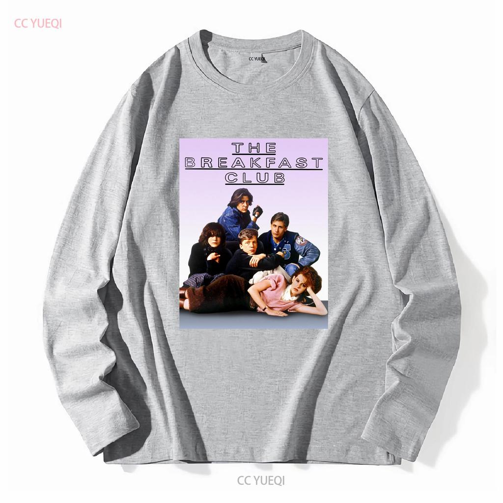 Club dei Pazzi Pellicola Poster Unisex T-Shirt Foto di Gruppo Classe del 1985 Hughes Maniche Lunghe o Corte Vintage Lavata Morbida