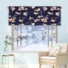 3D Floral Pattern Digital Print Kitchen Valance