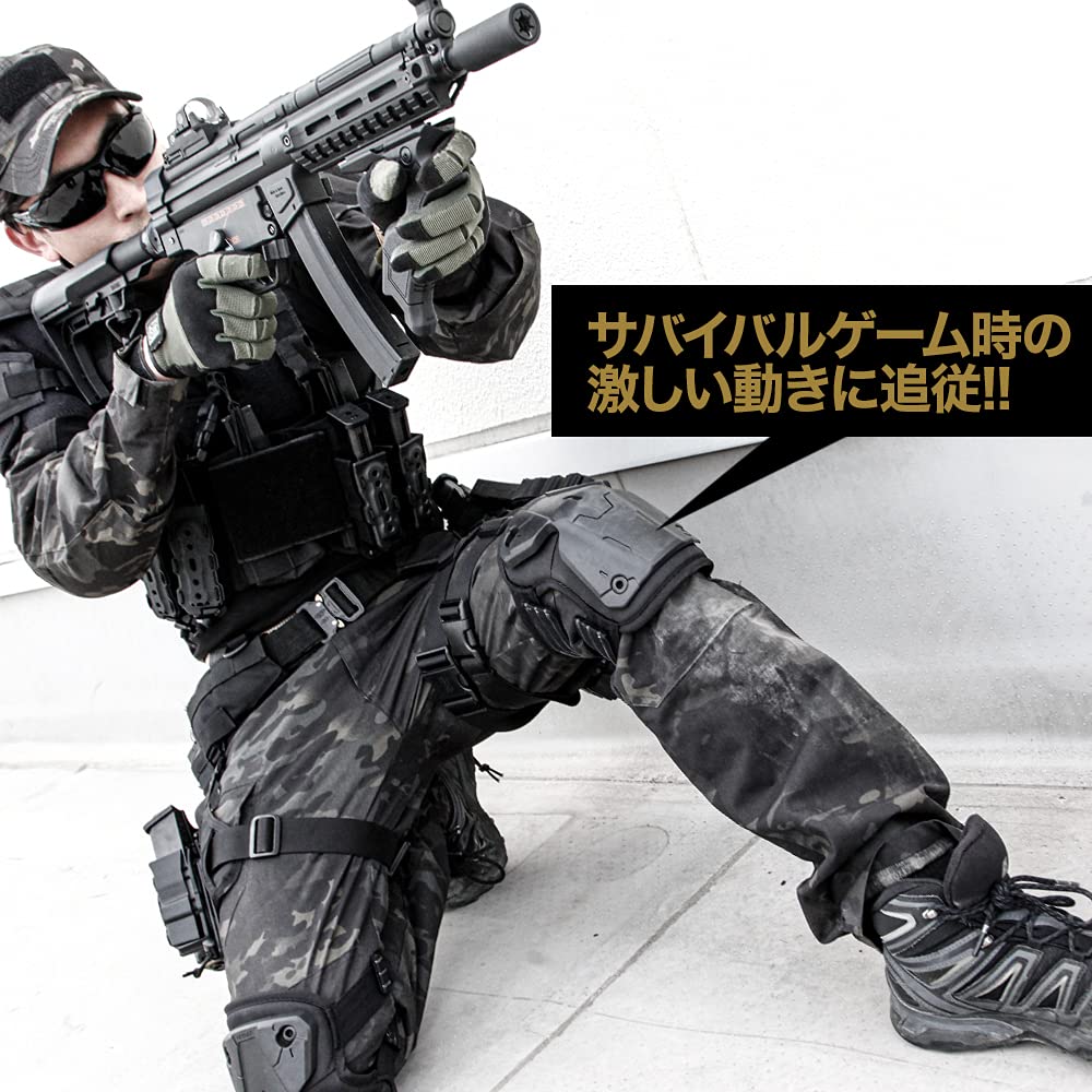 LayLax For Survival Easy To Put On and Take Knee Hard To Slip Off [Knee Shield] Games, Off, Pads, Semi-hard Grip,