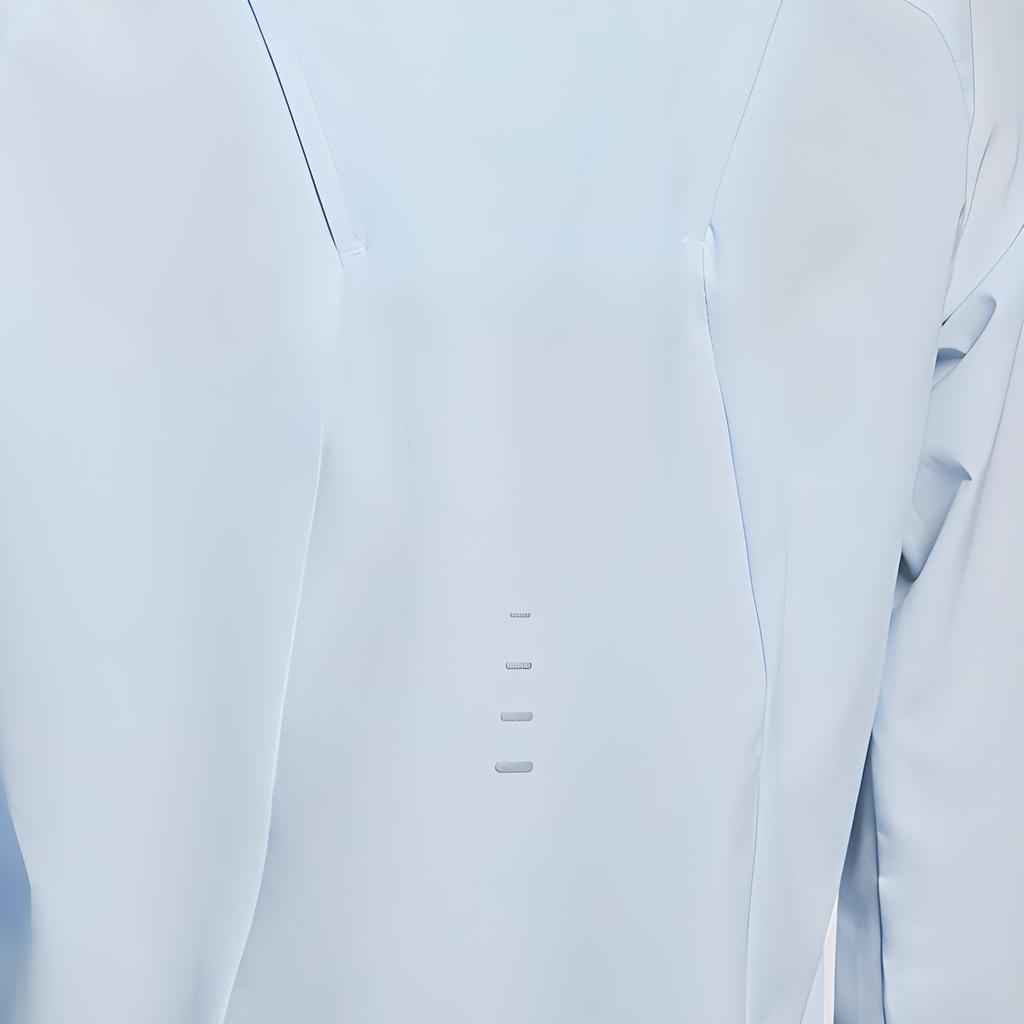 Nike Swift Repel Logo Kurtka z kapturem na zamek Długi rękaw Damskie kurtki Jasnoniebieski HQ0651423