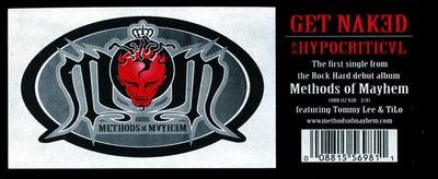 12inch Record METHODS OF MAYHEM - Get Naked 1556981 MCA Records 1999 US Rap & Hip-Hop/R&B Used