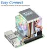 Refroidisseur Actif Freenove pour Raspberry Pi 5 Dissipateur Thermique, 1 / 2 Ventilateurs PWM Synchronisation Lumière ARGB, Écran OLED, Modes de Refroidissement et d'Éclairage Multiples