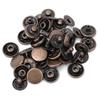 50 Set Pure Brass Snap Buttons Round Button Cloth Luggage Decoration Tool(12.5mm Bronze)