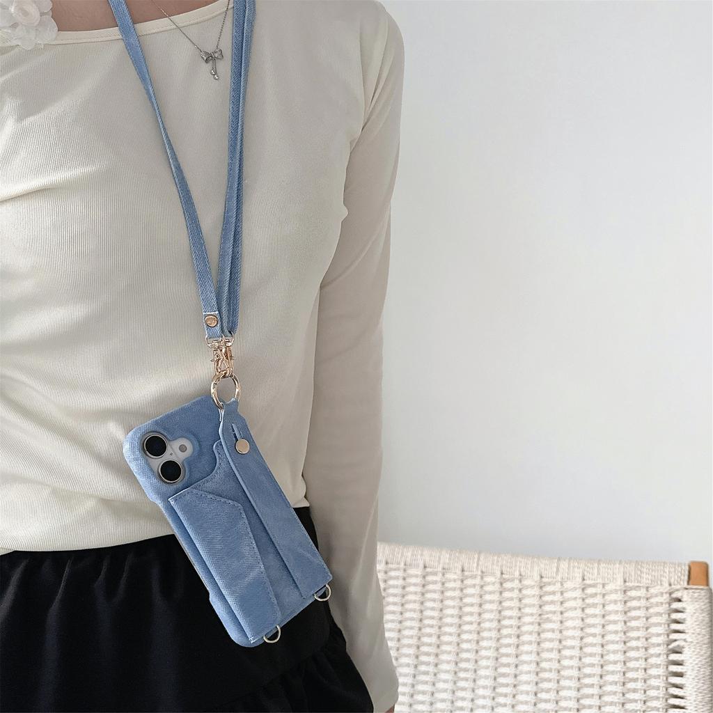 Leather Wrist Strap Ring Wallet Card Slot Holder Phone Case for IPhone 17 Air 16E 15 Plus 14 13 12 11 Pro Max Crossbody Cover