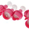 5Pcs Plastic Cookie Cutter Cake Mold Star Button Plum Heart Biscuit Sugarcraft