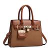 Women's Structured Tote Bag,Versatile Crossbody Top-Handle Purse Premium Textured Commuter Bag