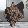 Mosaic Floral Pattern Blanket Geometric Abstract Bed Throw Bohemian Home Decor Sofa Cover Gift for Women Christmas Gift